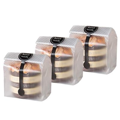 Kleine bakkerij brood verpakkingszak met venster vochtbestendige aangepast en staan up zak