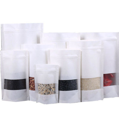 Zipper Top Kraft Paper Food Packaging Bag met zelfdragend ontwerp en PE-materiaal