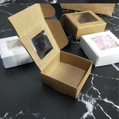 Vierkante doorzichtige ambachtelijke papier accessoire witte kaart cadeau direct en warm stempelen