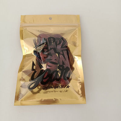 Gelamineerde meerlaagse plastic aluminium folie zak met rits slot Mylar zak 0,08 mm dikte