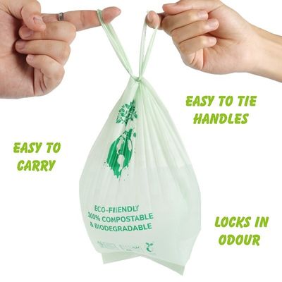 PBAT PLA Corn Starch Vest Style Bag voor composteerbaar afval in aseptische omgevingen