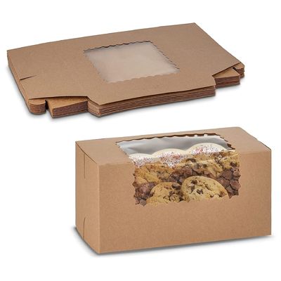 Handlengte Handle Bump Process Cake Box voor Westerse snacks en bakkerij verpakkingen
