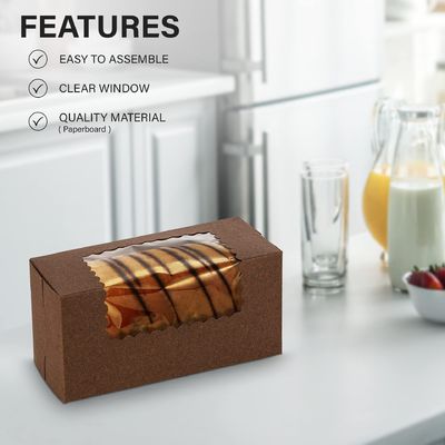 Handlengte Handle Bump Process Cake Box voor Westerse snacks en bakkerij verpakkingen