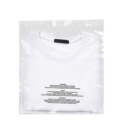 Beveiligde rits sluiting Custom Logo Print Polybags voor verstikking waarschuwing en beveiliging