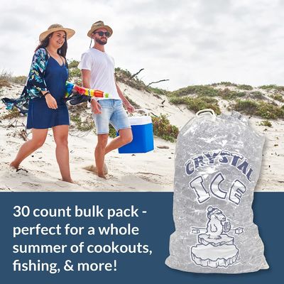 Vriestuin Plastic Ice Cube Plastic Bag Customized Duurzaam Herbruikbaar Mercantile 10 Lb Tassen