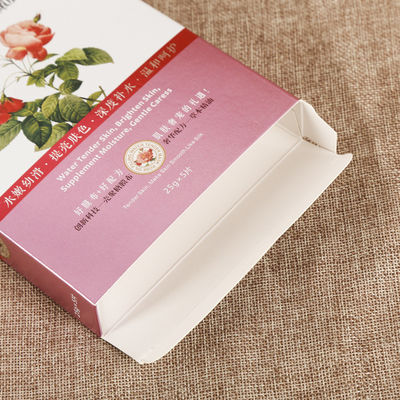 Aanpasbaar witte doos Vegan Rose Face Mask met afdruk en Prime Branded verpakking