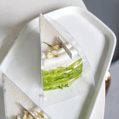 PET-filmmateriaal van voedselniveau Transparent broodkoekdoos voor klein bruiloftsgebak