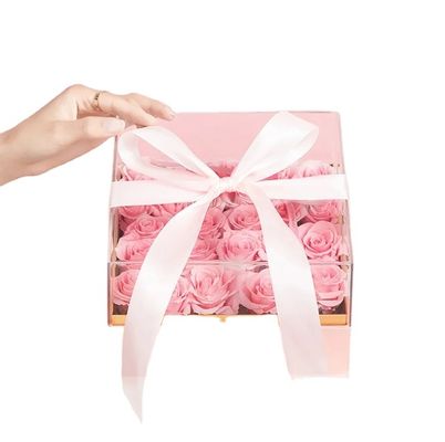 Echte tijdloze verse rozen dozen voor Moederdag en Valentijnsdag cadeautjes