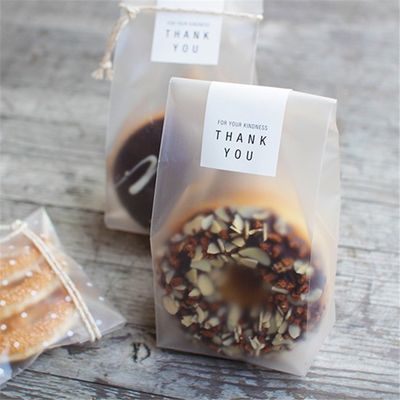 Kleine bakkerij brood verpakkingszak met venster vochtbestendige aangepast en staan up zak