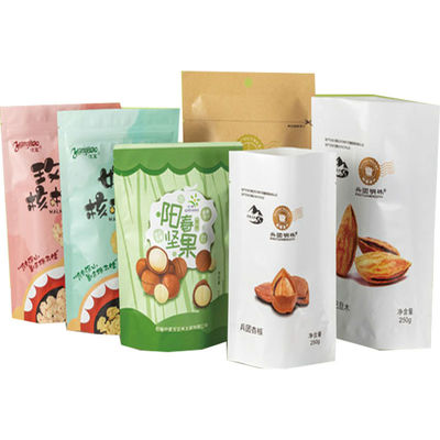 Stand Up Multi Printing Vacuum Sealer Bags voor aangepaste kleur herverzegelbaar gedroogd fruit