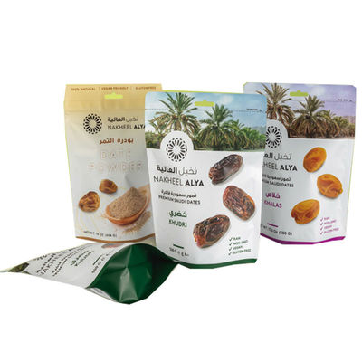Stand Up Multi Printing Vacuum Sealer Bags voor aangepaste kleur herverzegelbaar gedroogd fruit