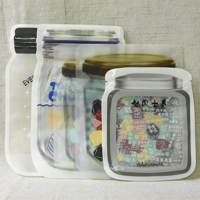 Gepersonaliseerde kleur Mylar zakken voor voedselopslag Ziplock zakken Speciale vorm verpakkingszak