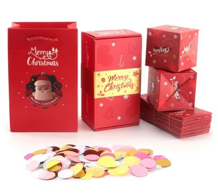Elegante papieren verpakkingsdozen Op maat Boutique Kerstcadeautjes Scrapbook Verrassing bom