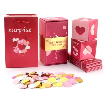 Elegante papieren verpakkingsdozen Op maat Boutique Kerstcadeautjes Scrapbook Verrassing bom