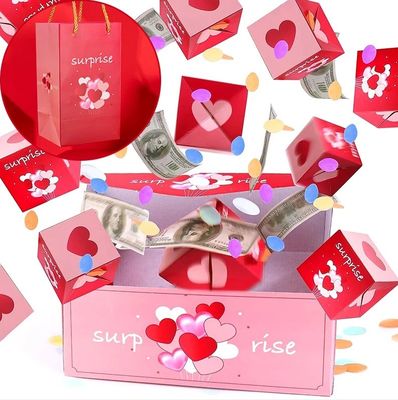 Elegante papieren verpakkingsdozen Op maat Boutique Kerstcadeautjes Scrapbook Verrassing bom