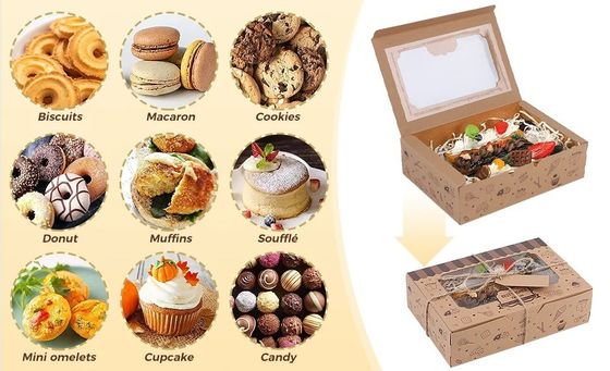 Acryl cake dessert doos voor cadeau Custom logo vierkant Duidelijke plastic containers Mousse Cup