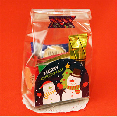 Op maat gemaakte handgemaakte Diy Koekjeszak voor PE Plastic Kleur Onderste Toastzak Kerstmis