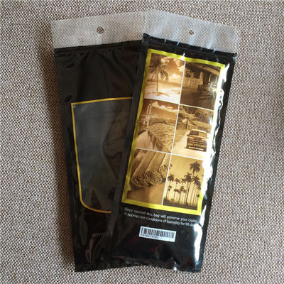 Gravnre Printing Stand Up Pouch Custom Zip Lock Sigarenzakken voor vochtzuigende sigaren