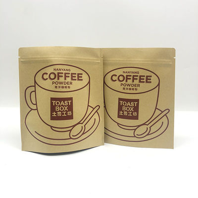 Zelfstandig zakje Kraftpapier Thee Koffieshop Specialiteit Zipper Gedroogd Fruit Voedselverpakking