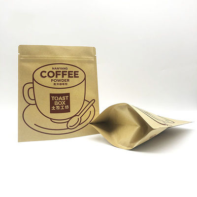 Zelfstandig zakje Kraftpapier Thee Koffieshop Specialiteit Zipper Gedroogd Fruit Voedselverpakking