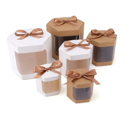 Elegante gepersonaliseerde witte vierkant 4 6 8 10 12 14 inch venster brood bruiloft verjaardag brood cake dozen