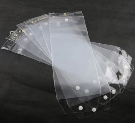 Transparante PVC haarverlenging plastic verpakking met logo op maat voor cosmetica
