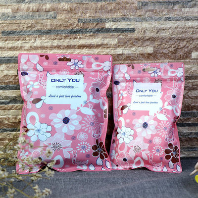 Custom Zip Lock Bag voor grappig ondergoed Glanzende broek Zilken kousen Kleding verpakking