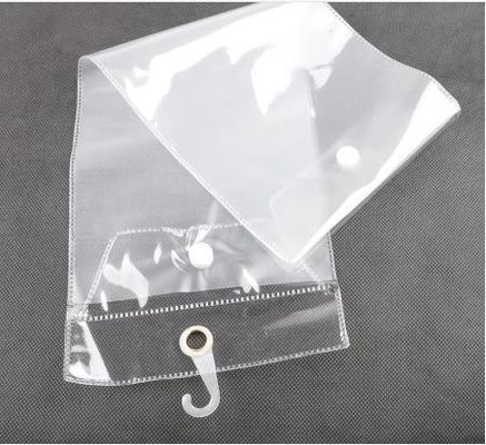 Transparante PVC haarverlenging plastic verpakking met logo op maat voor cosmetica