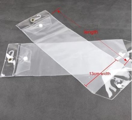 Transparante PVC haarverlenging plastic verpakking met logo op maat voor cosmetica
