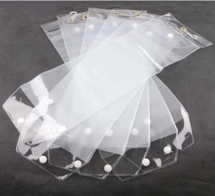 Transparante PVC haarverlenging plastic verpakking met logo op maat voor cosmetica