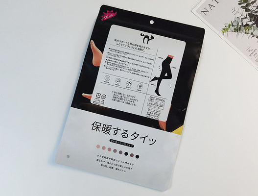 Waterdichte zelfverzegelende rits verpakkingszak voor zijde kousen Bareleg Tights Sock