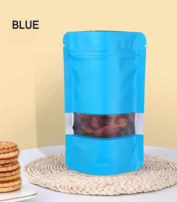 Matte afwerking Ziplock pakket voor gedroogd fruit Stand Up Pouch Kraft Bag