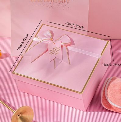 Luxe Roze Magnet Cover Dress Carton met vouwbare Magnetische zegel Gift Box