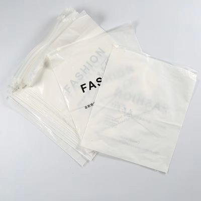 Gravure Printed PE White Bottom Transparent Composite Non-Slip Plastic Bag met Zipper