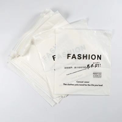 Gravure Printed PE White Bottom Transparent Composite Non-Slip Plastic Bag met Zipper
