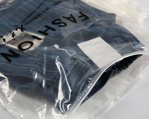 Gravure Printed PE White Bottom Transparent Composite Non-Slip Plastic Bag met Zipper