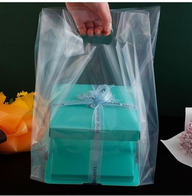 Structuur van het plastic materiaal Aanpassing van de maat Aanvaard Tote Bag voor Salad Baking Packaging