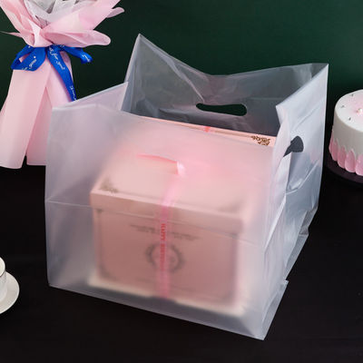 Structuur van het plastic materiaal Aanpassing van de maat Aanvaard Tote Bag voor Salad Baking Packaging