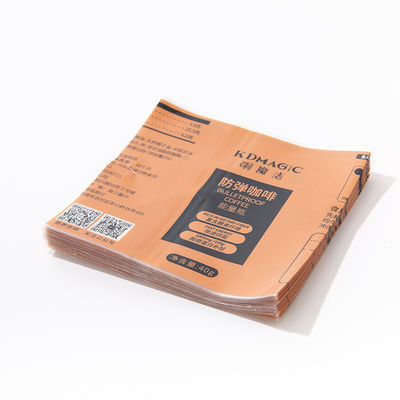 2023 aankomst composteerbare plastic wrap verpakking Custom logo sticker met krimpfilm
