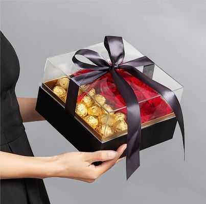 Valentijnsdag Custom Rose Box met Logo en Ribbon Printing in verschillende vormen
