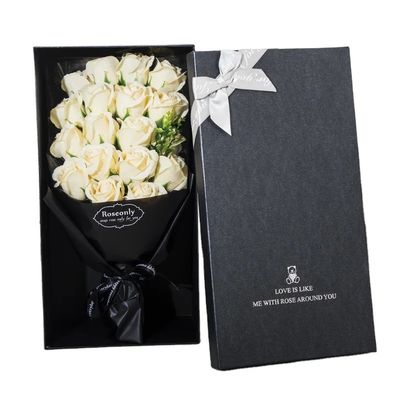 Gepersonaliseerde kleuren verpakkingsdoos papieren cadeau voor Valentijnsdag Uitstekende bloemen verpakking