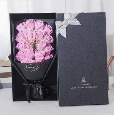 Gepersonaliseerde kleuren verpakkingsdoos papieren cadeau voor Valentijnsdag Uitstekende bloemen verpakking