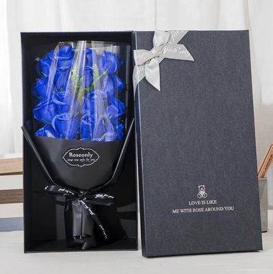Gepersonaliseerde kleuren verpakkingsdoos papieren cadeau voor Valentijnsdag Uitstekende bloemen verpakking