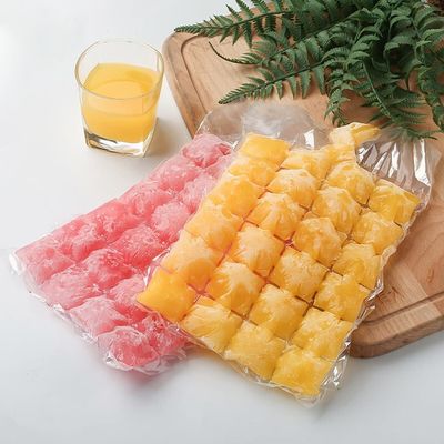 PE-materiaal Structuur Transparante op maat gemaakte wegwerp-ijsblokjes Plastic verpakkingen