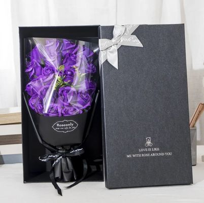 Gepersonaliseerde kleuren verpakkingsdoos papieren cadeau voor Valentijnsdag Uitstekende bloemen verpakking
