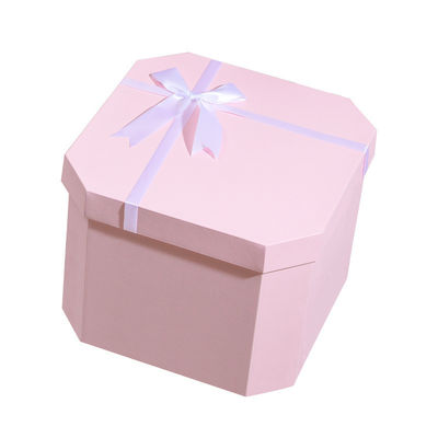 Vierkante vernieuwing lint verjaardag cadeau doos verpakkingsdoos papieren cadeau voor aangepast logo grootte