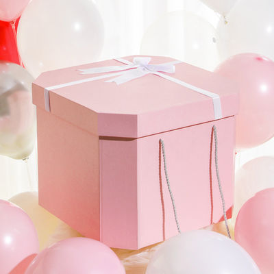 Vierkante vernieuwing lint verjaardag cadeau doos verpakkingsdoos papieren cadeau voor aangepast logo grootte
