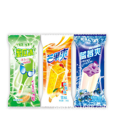 Op maat gedrukte terugverzegelingsfolie Plastic ijsverpakking voor popsicle verpakkingen