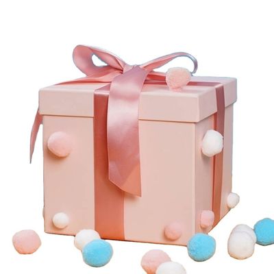 Aanpassen einde Boetiek Luxe Paper Gift Box Met Ribbon Deksel Voor Verjaardag Kerstmis
