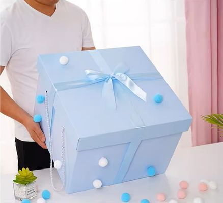Aanpassen einde Boetiek Luxe Paper Gift Box Met Ribbon Deksel Voor Verjaardag Kerstmis